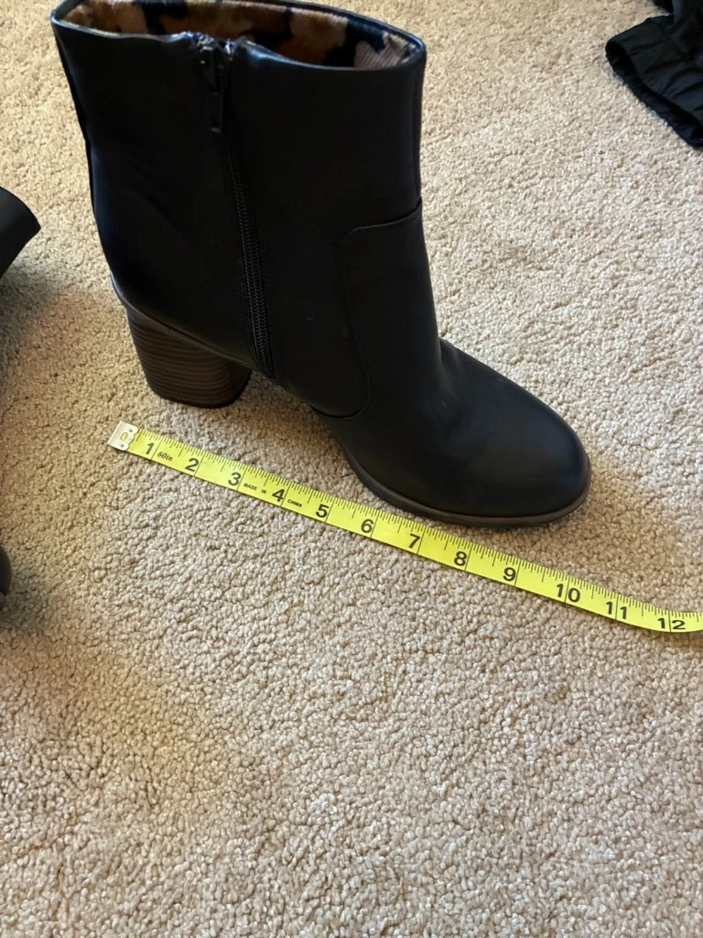 Korks by Kork-Ease Destiny Black Block Heel Booties - Size 9M
